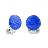Sterling Silver Ocean Blue Cufflinks
