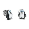 Sterling Silver Penguin Cufflinks
