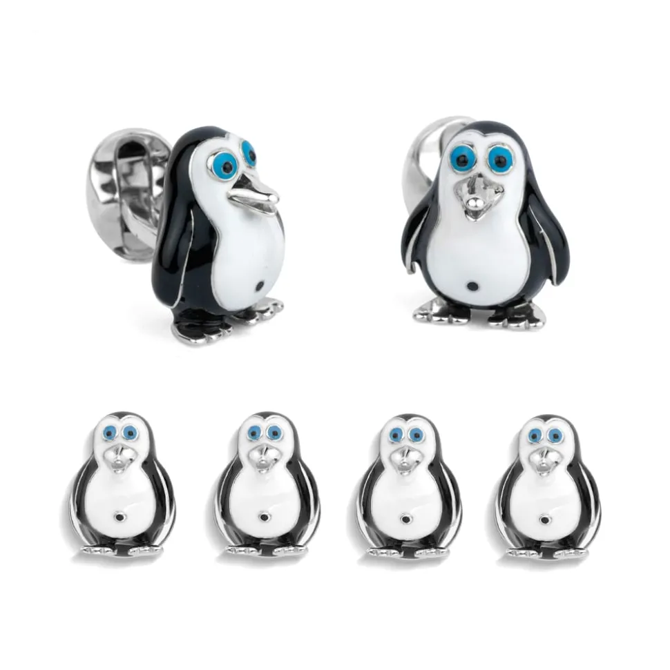 Sterling Silver Penguin Dress Set