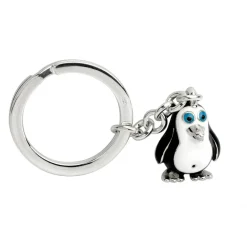 Sterling Silver Penguin Keyring