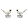 Sterling Silver Pheasant Cufflinks