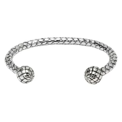 Sterling Silver Plaited Bangle