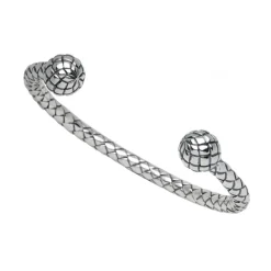 Sterling Silver Plaited Bangle