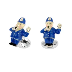 Sterling Silver Policeman Cufflinks