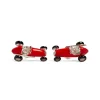 Sterling Silver Racing Car Cufflinks - Red Cufflinks