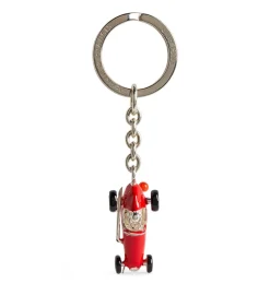 Sterling Silver Racing Car Keyring