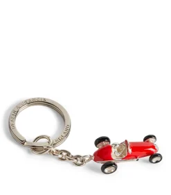 Sterling Silver Racing Car Keyring