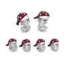 Sterling Silver Red Bandana Skull Dress Set