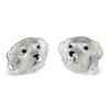 Sterling Silver Retriever Dog Cufflinks