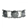 Sterling Silver Rhino 6 Disc Bracelet