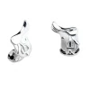 Sterling Silver Saddle Cufflinks
