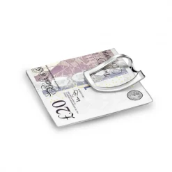 Sterling Silver Saddle Money Clip