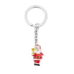 Sterling Silver Santa Keyring