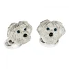 Sterling Silver Shih Tzu Dog Cufflinks