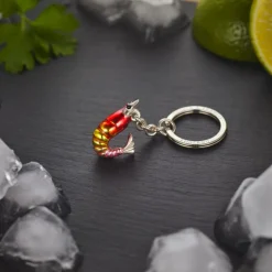 Sterling Silver Shrimp Keyring