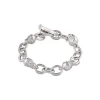 Sterling Silver Skull Chain Bracelet