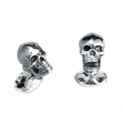 Sterling Silver Skull Cufflinks