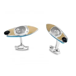 Sterling Silver Speed Boat Cufflinks