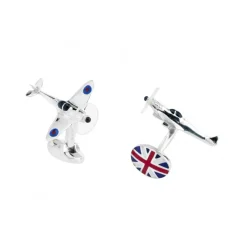 Sterling Silver Spitfire Cufflinks