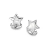 Sterling Silver Star Cufflinks With Mother-of-Pearl Inlay