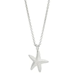 Sterling Silver Starfish Pendant and Chain