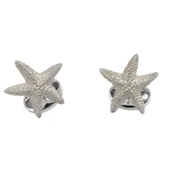 Sterling Silver Starfish Cufflinks