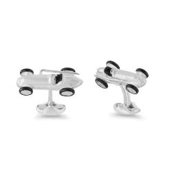 Sterling Silver Toy Racing Car Cufflinks