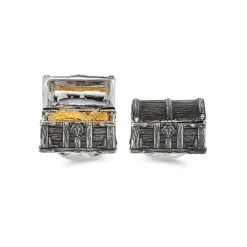 Sterling Silver Treasure Chest Cufflinks