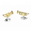 Sterling Silver Trumpet Cufflinks