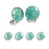 Sterling Silver Turquoise Haze Enamel Dress Stud Set