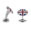 Sterling Silver Union Jack Enamel Cufflinks