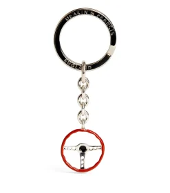 Sterling Silver Vintage Steering Wheel Keyring