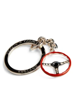 Sterling Silver Vintage Steering Wheel Keyring