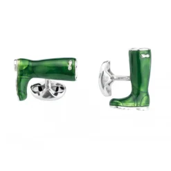Sterling Silver Wellington Boot Cufflinks