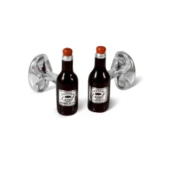 Sterling Silver Wine Bottle Cufflinks