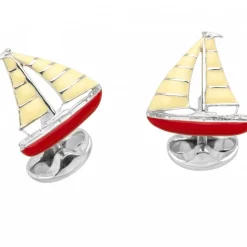 Sterling Silver Yacht Cufflinks