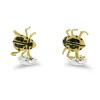Sterling Silver Yellow And Black Tok Tokkie Beetle Cufflinks