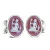 Sterling Silver Zodiac Cufflinks - Virgo