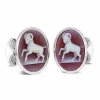 Sterling Silver Zodiac Cufflinks - Aries