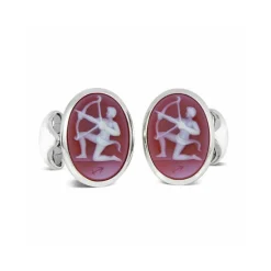 Sterling Silver Zodiac Cufflinks - Sagittarius