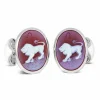 Sterling Silver Zodiac Cufflinks - Leo