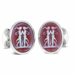 Sterling Silver Zodiac Cufflinks - Gemini