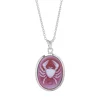 Sterling Silver Zodiac Pendant - Cancer