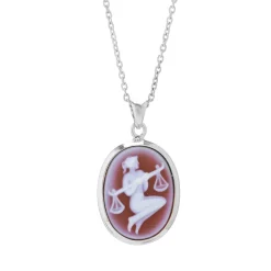 Sterling Silver Zodiac Pendant - Libra