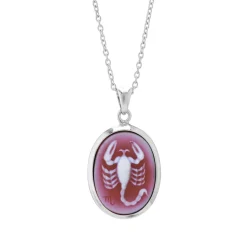 Sterling Silver Zodiac Pendant - Scorpio