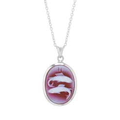 Sterling Silver Zodiac Pendant Pisces