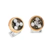 Sun & Planet Gear Cufflinks – Rose Gold Finish