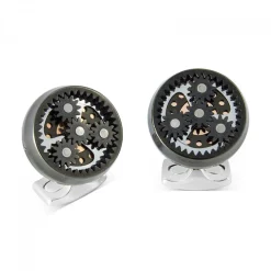 Sun & Planet Gear Cufflinks - Gunmetal Black