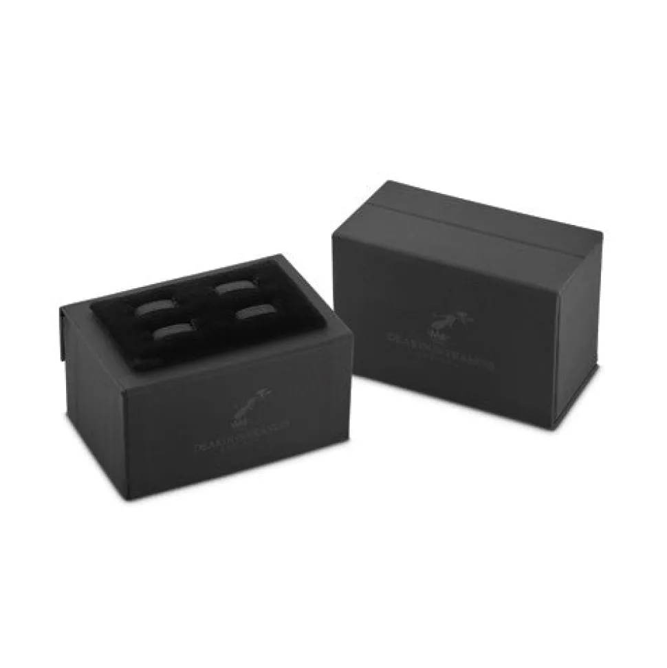 Sun & Planet Gear Cufflinks - Gunmetal Black