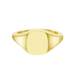Yellow Gold Cushion Signet Ring (9x11mm) – 9ct